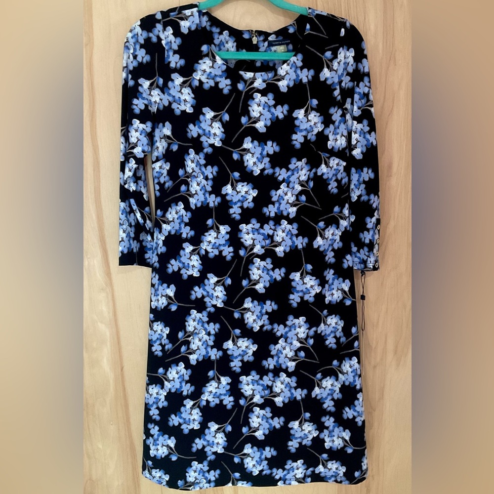 Tommy Hilfiger Floral Print Jersey A-Line Dress NWT